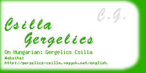 csilla gergelics business card